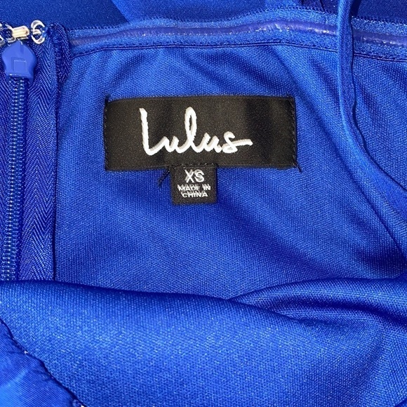 Lulu's Irresistible Ways Cobalt Blue Ruffled Midi Dress - Picture 8 of 11